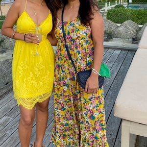 Lulus yellow mini dress, size small, like new condition, only worn once